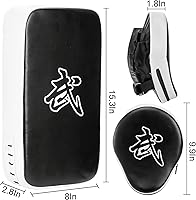 Vista 2 de WUWEOT 2-in-1 Punching Mitts Kick Pack Set, Boxing Mitts Focus Pads and Taewondo Kick Pad, Adjustable Soft Shield Durable Training Pads Set for
