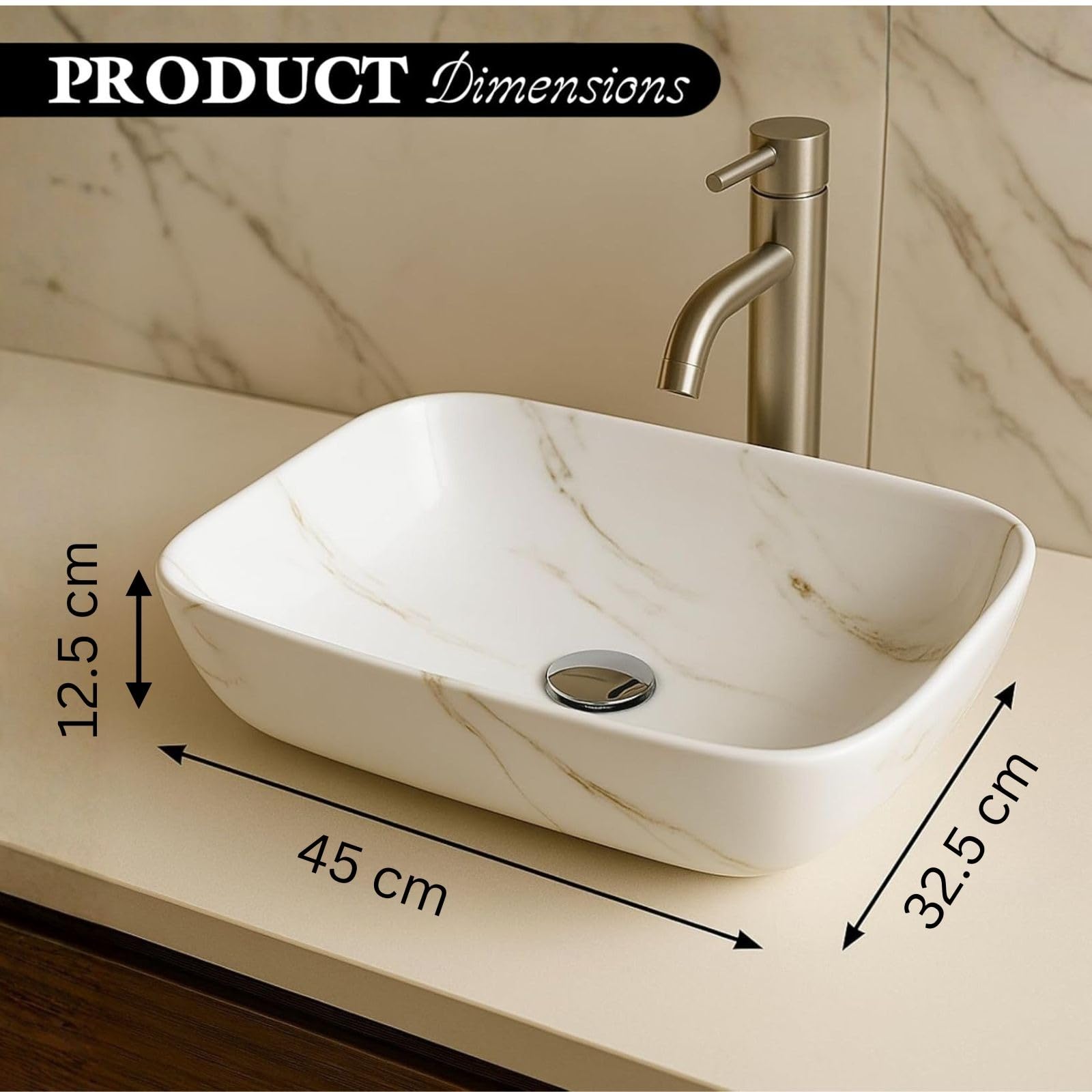 Glossy Ceramic Wash Basin - Marble Vanity Sink -2 Glossy Ceramic Wash Basin - Marble Vanity Sink -2