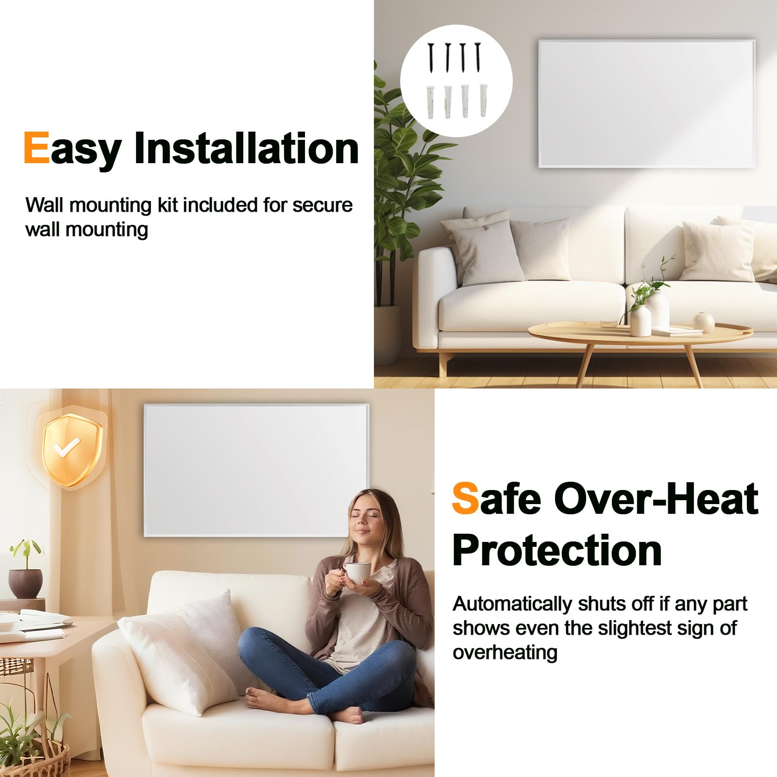 Hocosyme Infraroodverwarming afbeelding 800 W, 1-3 minuten op