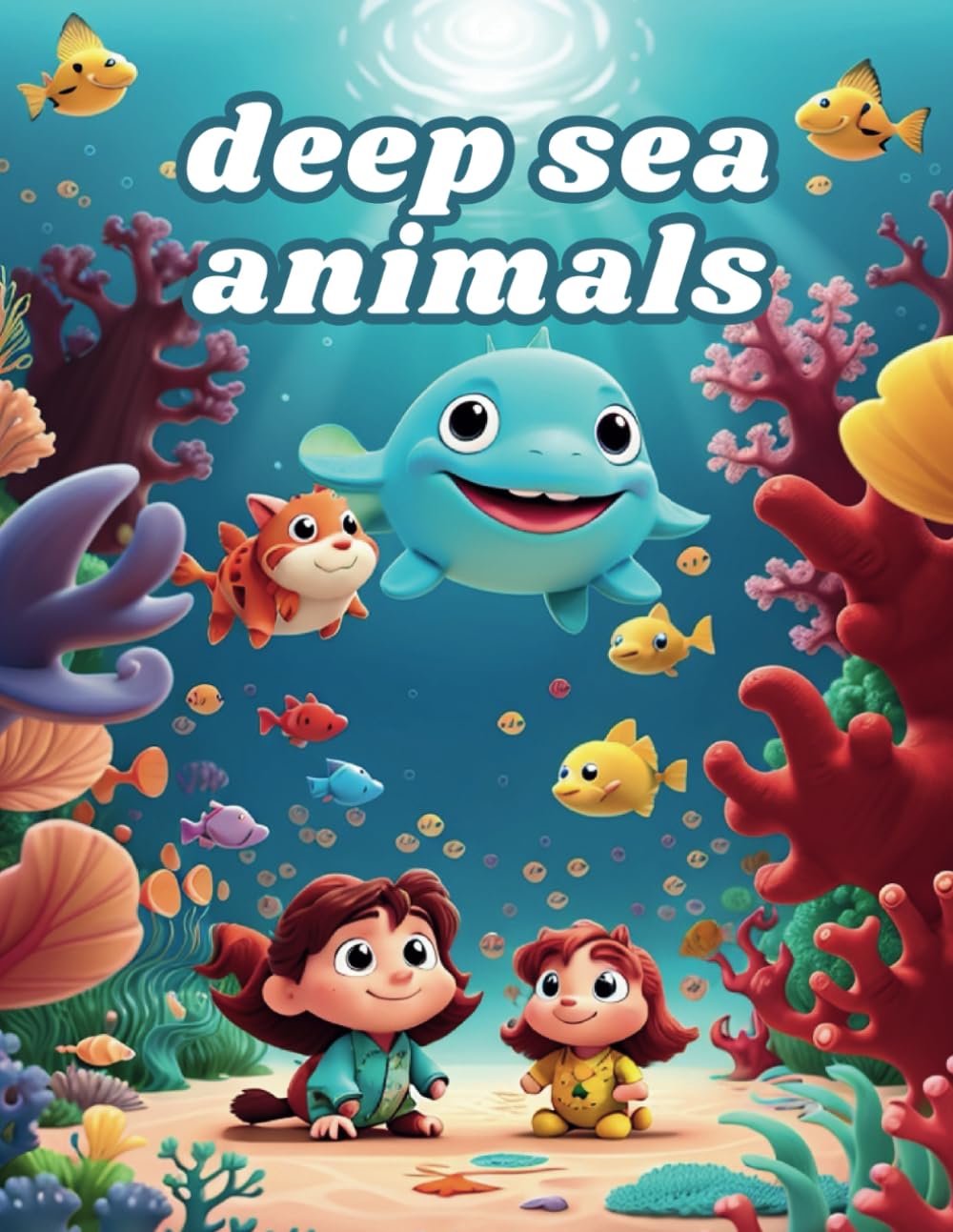 Deep sea animals: deep sea animals to color