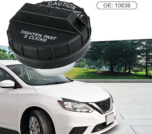 Miniatura 2 de Tapas de aceite para Nissan Sentra 2000-2011, tapa de depósito de gasolina 10838, color negro