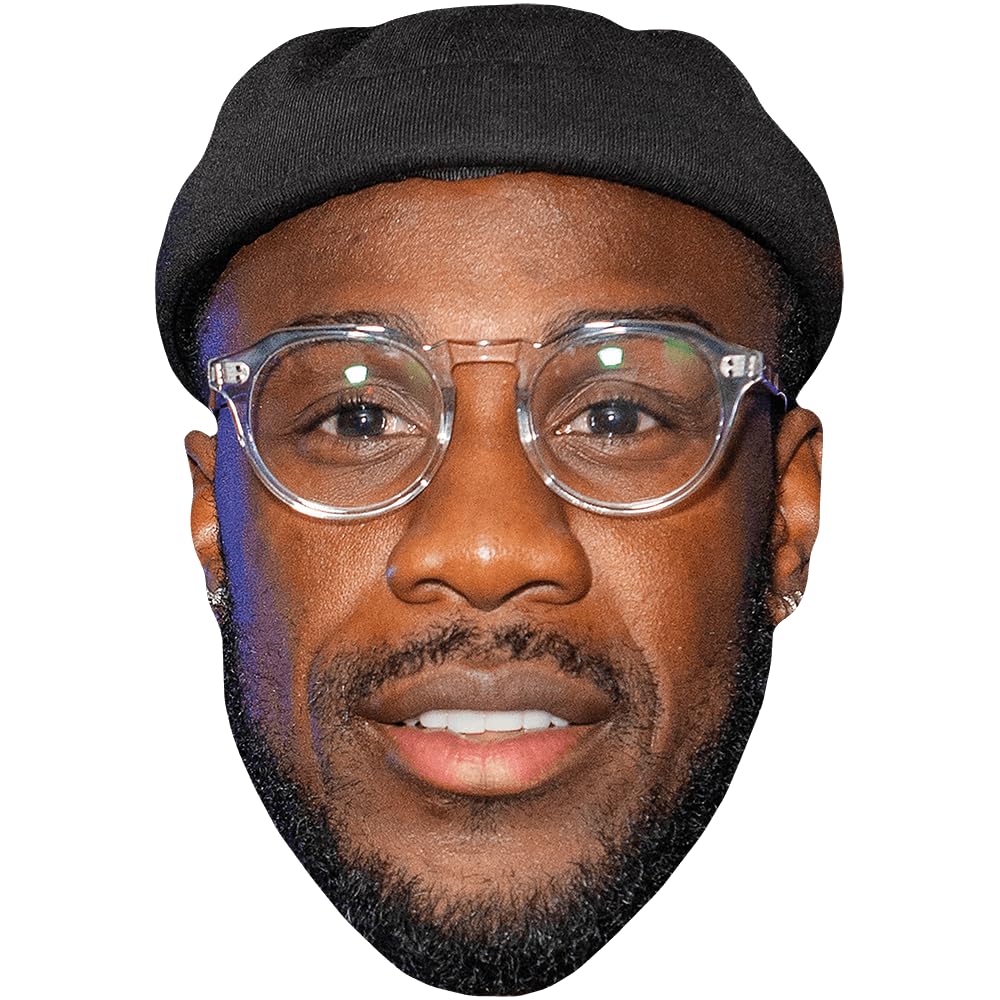 Michail Antonio (Glasses) Celebrity Mask, Flat Card Face, Fancy Dress Mask
