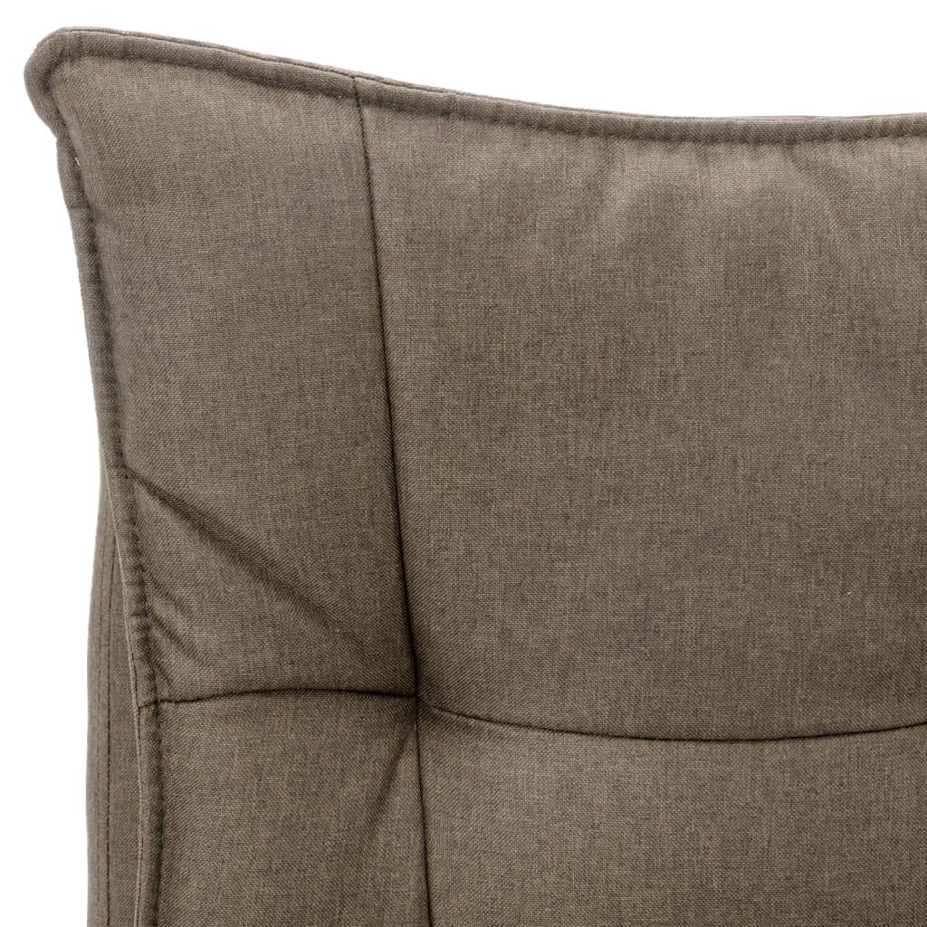 Sedia da ufficio massaggiante in tessuto tortora con funzione riscaldante e 6 punti di massaggio, ergonomica, regolabile in altezza, inclinabile, per home office e studio, con ruote e