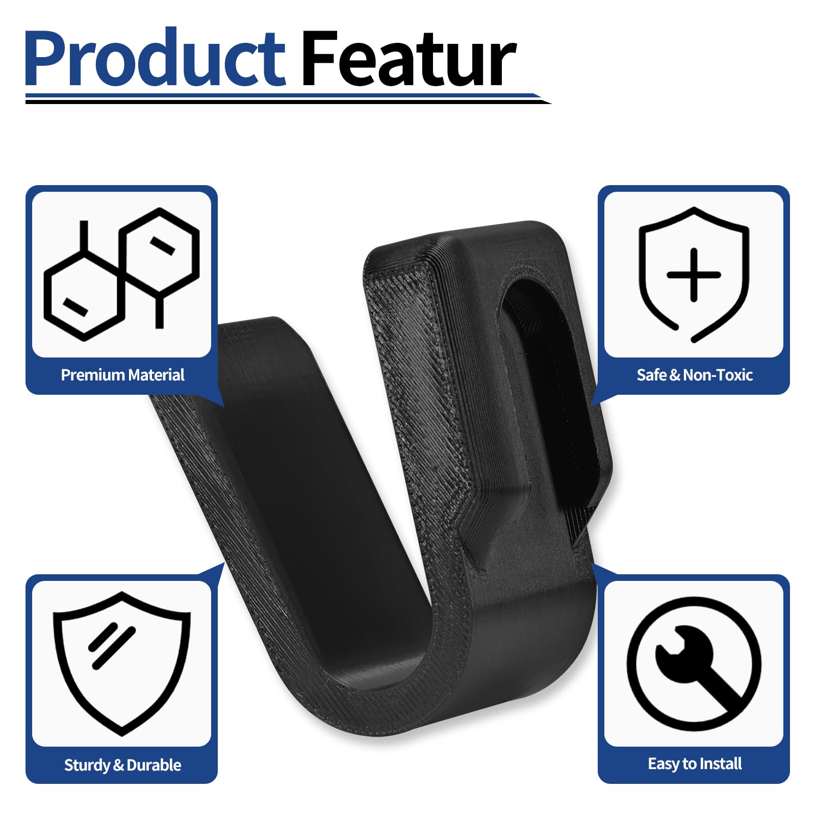 Gancho para cochecito de bebé Accesorios para cochecito Cybex gancho - Bolsa de pañales para cochecito Cybex Priam Beezy Gazelle S Balios S-Line Melio-Line Mios Coya Talos e-Priam Eezy, Stroller Hooks — view 3