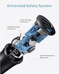 Anker USB-C Car Charger, 30W 2-Port Type-C Car Adapter, iPhone Car Charger with Power IQ 3.0, for iPhone 16/15/14/13/12 Series, Samsung Galaxy S25/S24/S23/S22/S21 Series, iPad Pro, AirPods, and More