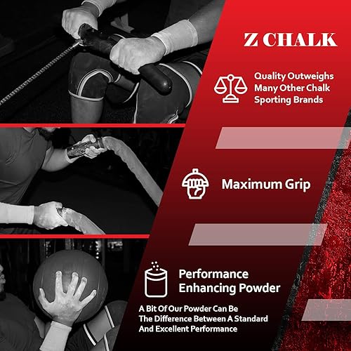 Miniatura 6 de Tiza de ejercicio prémium para gimnasio de 4 onzas, actividad física, levantamiento de pesas, gimnasia y muchas otras actividades. Agarre mejorado,