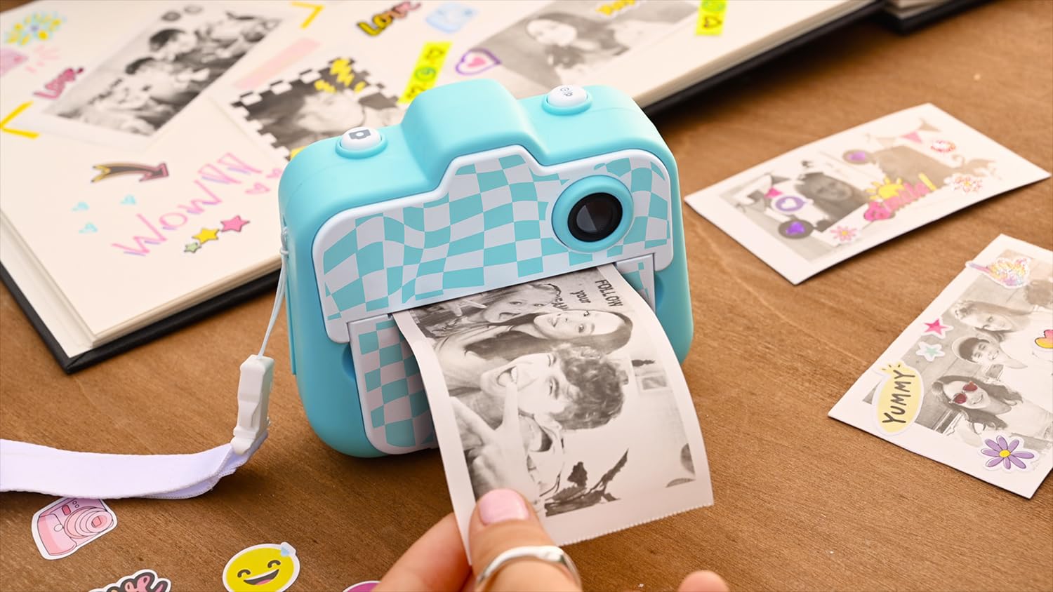 Canal Toys – Photo Creator - Appareil Photo en Impression Instantané - Turquoise – Appareil Photo Enfant avec Papier Inclus – Idéal Souvenir, Selfies & créations – Dès 8 Ans - Idée Cadeau - CLK 001T