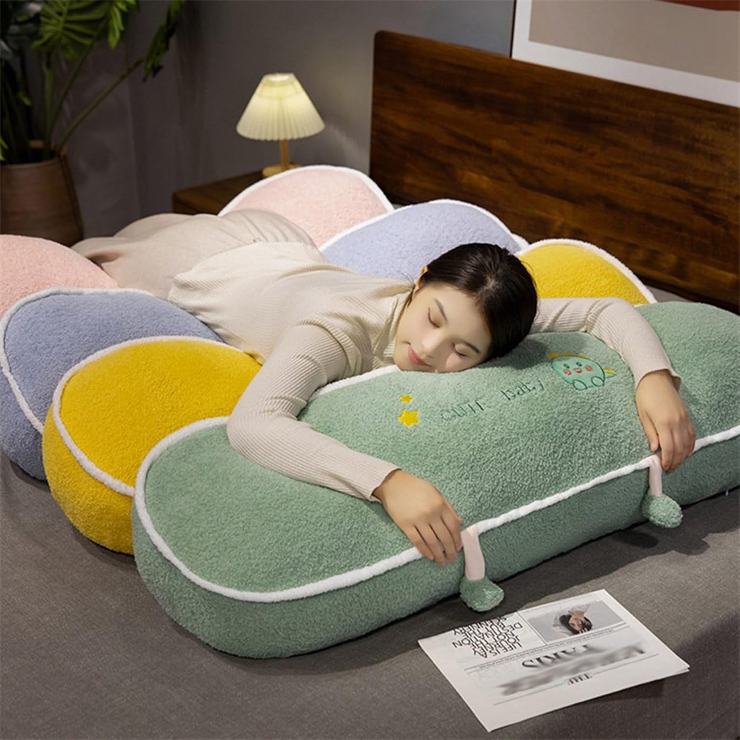 抱きまくら キツネ 抱き枕 巨大 ビッグサイズ 添い寝 縫い包み ぬいぐるみ 横向き寝まくら ロング 体長い 肘置き 足置き 腰当て