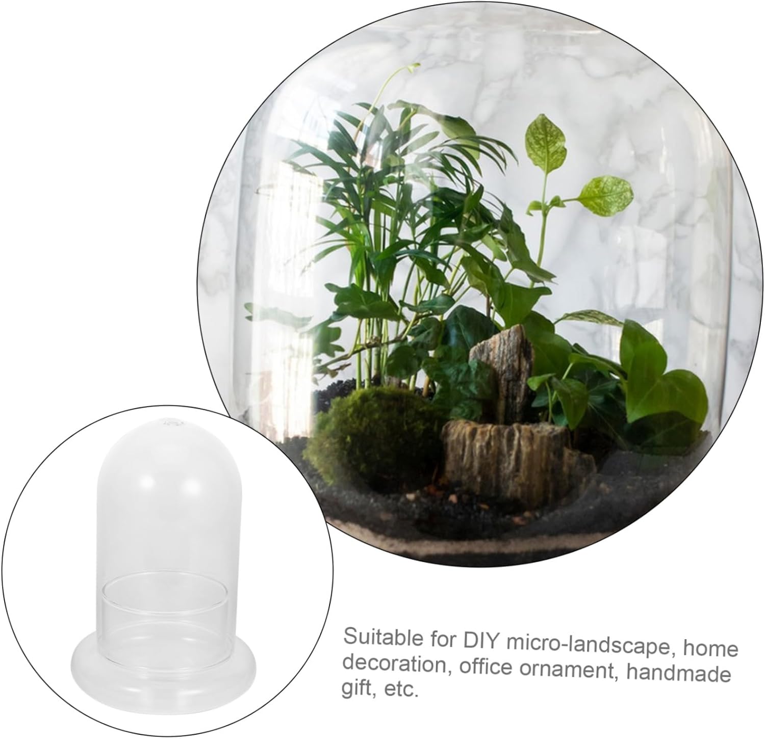 2pcs Landscape Bottle High Borosilicate Glass Terrarium Bottles for Decor for and Tabletop Decoration Create Your Own Fairy World