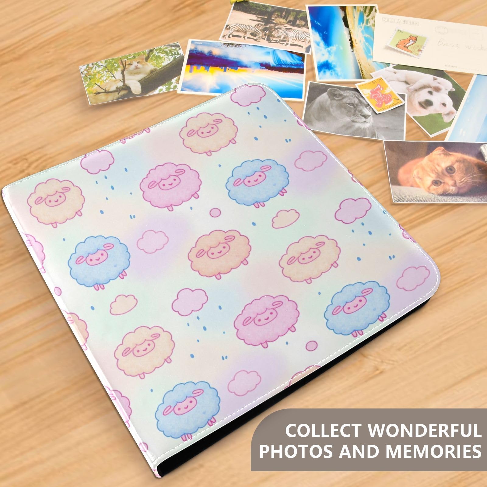 Skórzany album do scrapbookingu, zdjęcia i prace pa