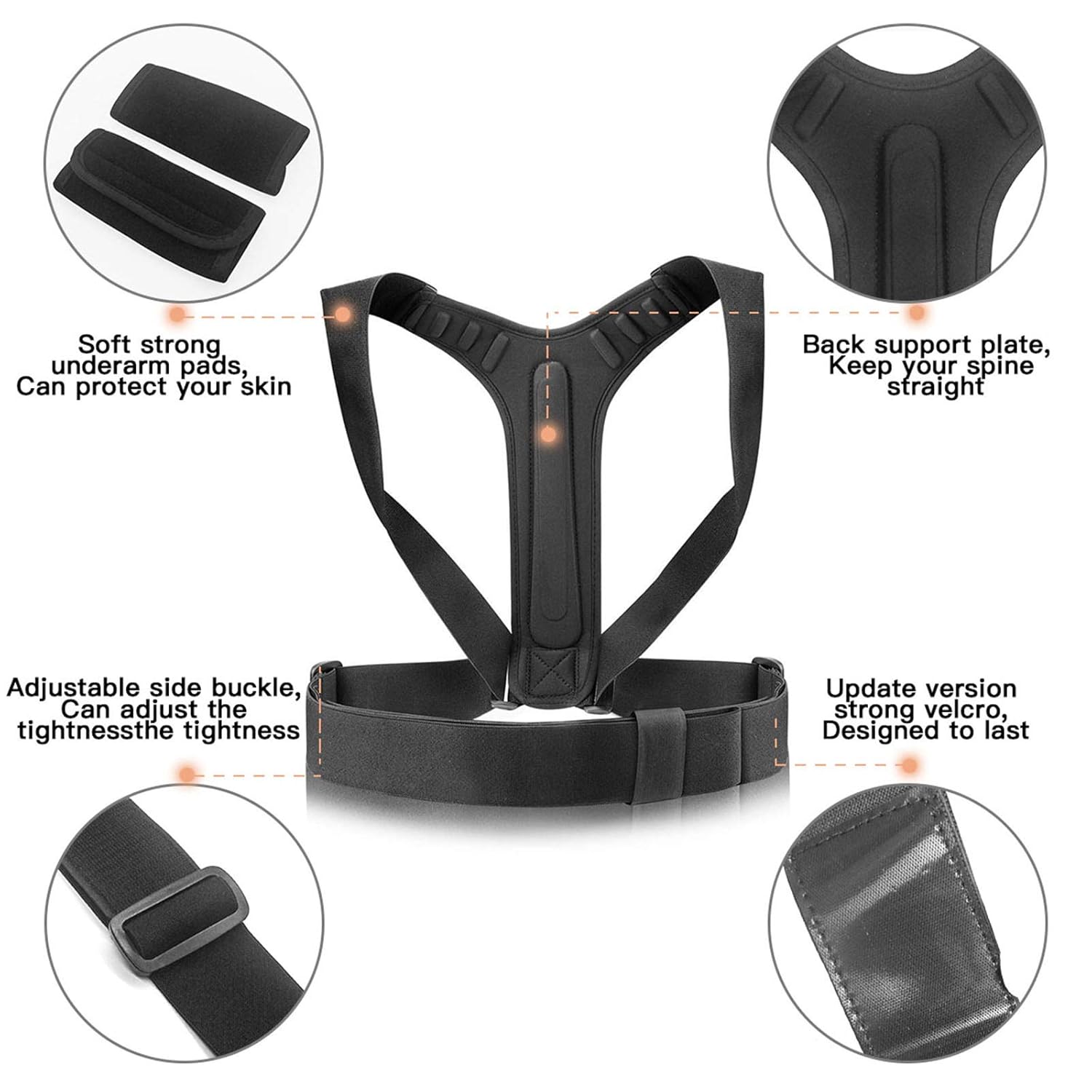 Crazy Clearance Posture Corrector for Men and Women Back Brace Clavicle Support with Adjustable 2 Wearing Ways - More Effective Posture Brace Relieve Pain for Neck, Shoulders Back -2020 Updated Version (Large) Product Deal Posture Corrector for Men and Women Back Brace Clavicle Support with Adjustable 2 Wearing Ways - More Effective Posture Brace Relieve Pain for Neck, Shoulders Back -2020 Updated Version (Large)
