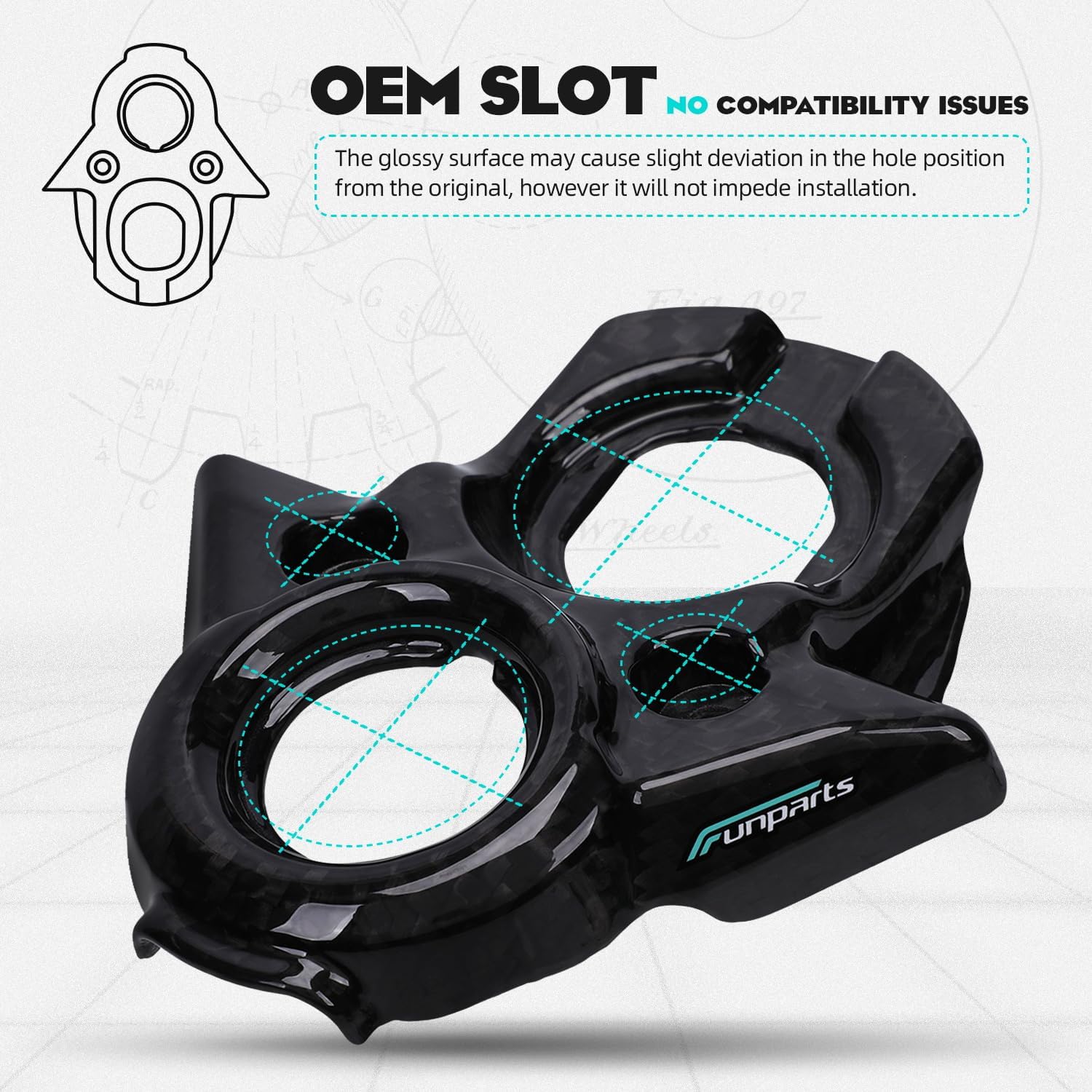 Carbon Fiber Motorcycle Ignition Key Switch Cover for Surron Sur Ron Light Bee X/S/LBX