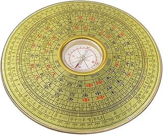 ifundom 2 Peças Enfeites De Bússola Bagua Topper De Mesa Chinês Decoração De Casa Presentes De Acampamento Decoração De Acampamento Acabamento De Carro Suprimentos Fengshui Suprimentos