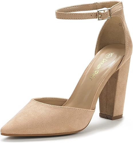 Dream Pairs Coco - Zapatos de tacón alto puntiagudos, para mujer