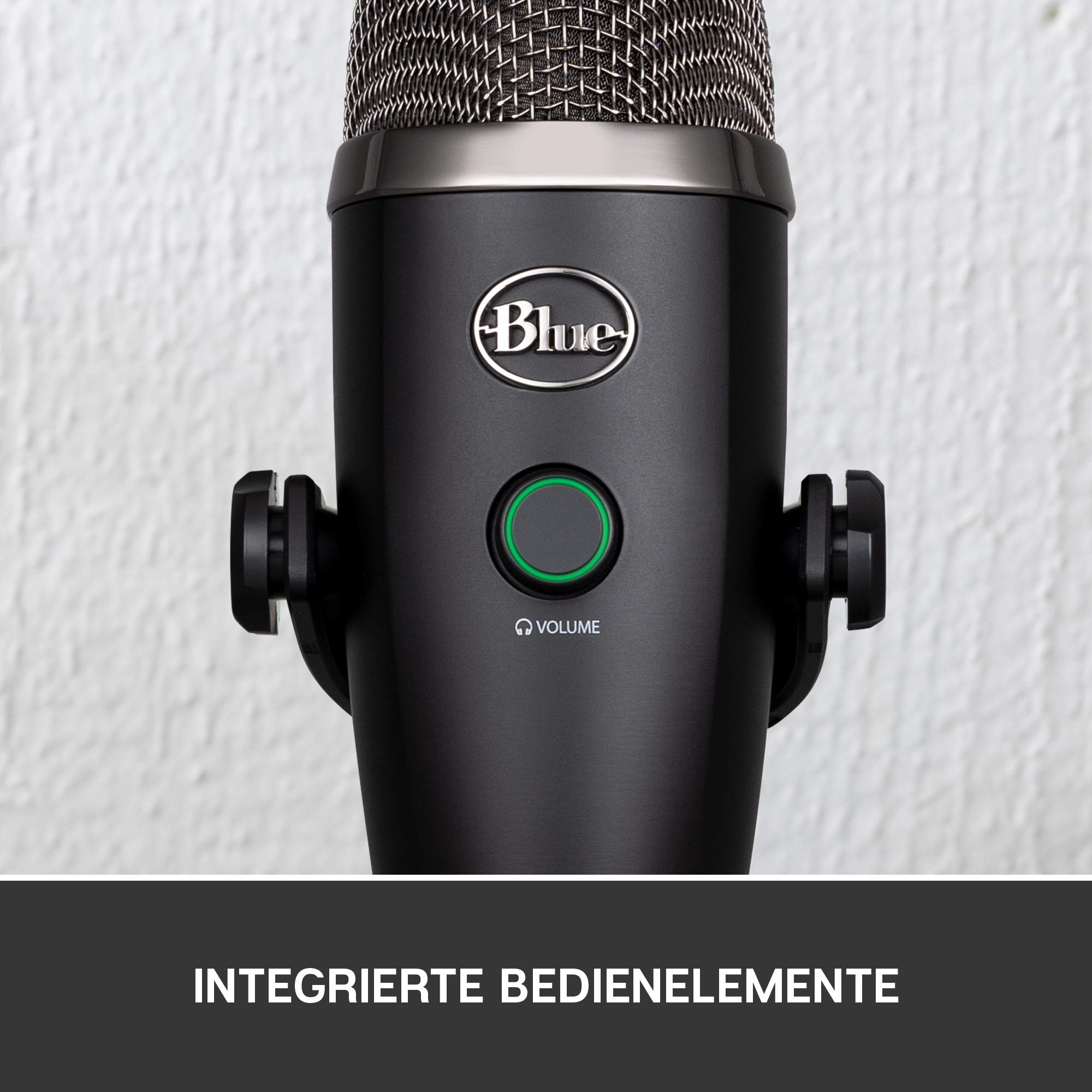 Blue Yeti Nano Premium USB-Mikrofon für Aufnahmen, Streaming, Gaming, Podcasting auf PC und Mac, Mit Blue VO!CE-Effekten, Nieren- und Kugelcharakteristik, Latenzfreies Monitoring - Schwarz