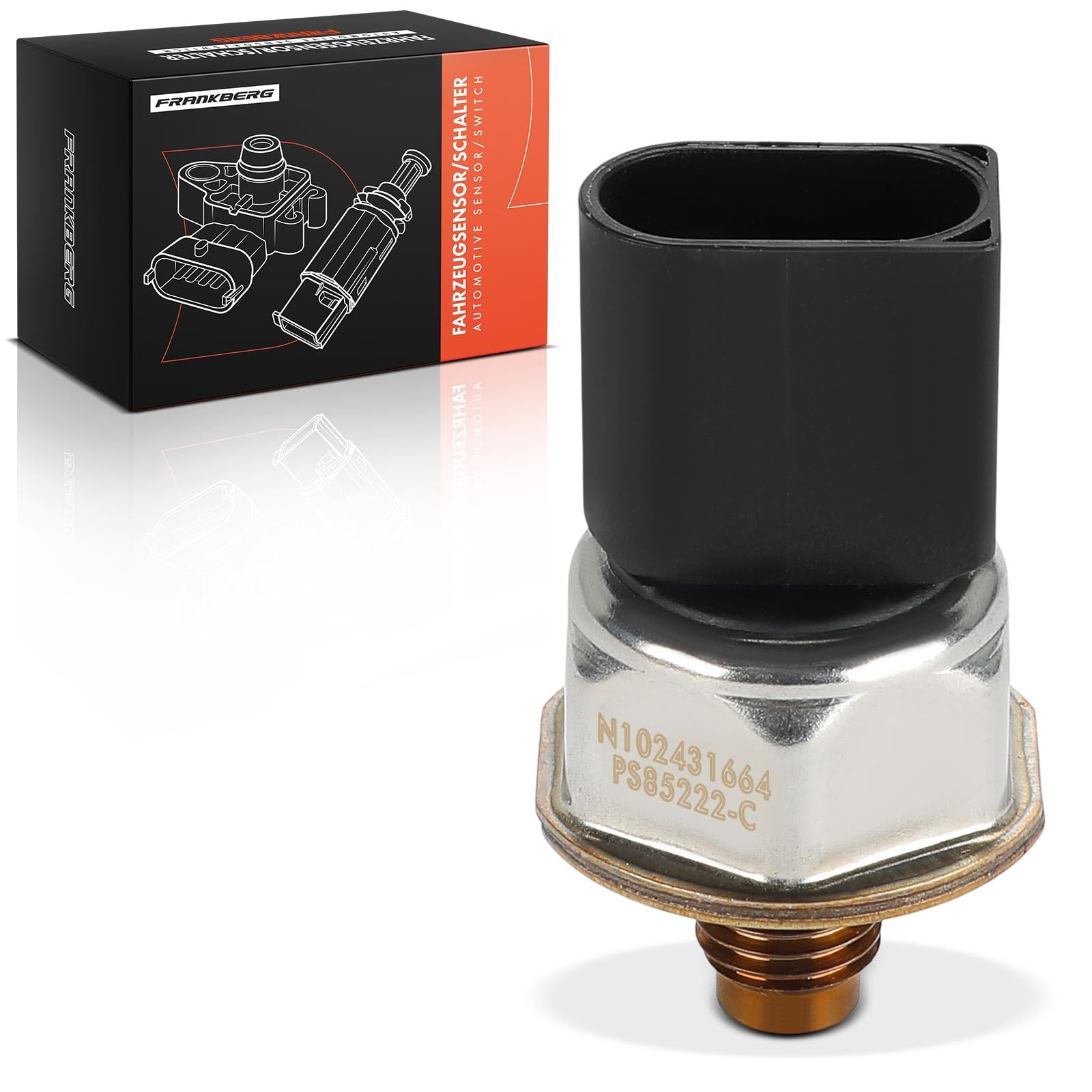 Frankberg Öldruckschalter Kraftstoffdrucksensor 3-polig Kompatibel mit C-Klasse W204 W205 E-Klasse W212 E-Klasse Cabriolet A207 E-Klasse Coupe C207 Replace# A6510700495