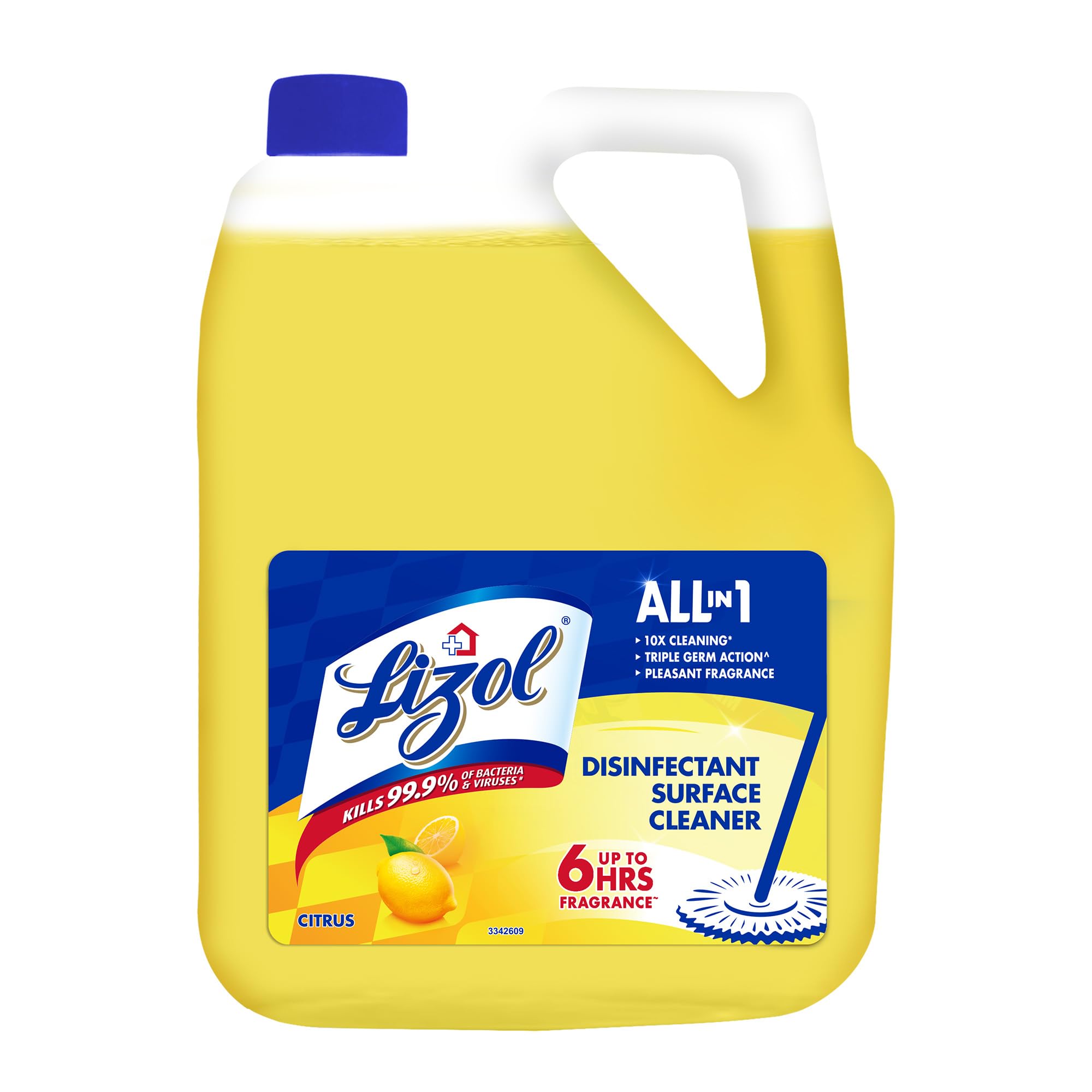 Lizol Disinfectant Surface & Floor Cleaner Liquid, Citrus - 5 Litre | Suitable for All Floor Cleaner Mops | Kills 99.9% Germs| India's #1 Floor Cleaner-image-27
