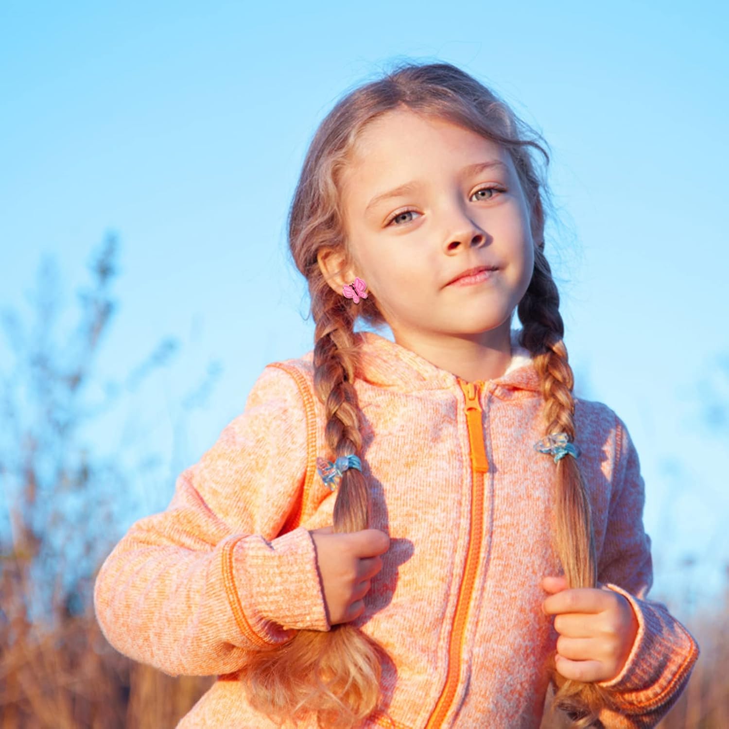 NEWITIN 15 Pairs Magnetic Stud Earrings for Girls Clip on Earring Hypoallergenic Magnet Studs Non Piercing Girls Earring Cute Magnetic Earrings for Kids Women - Image 6