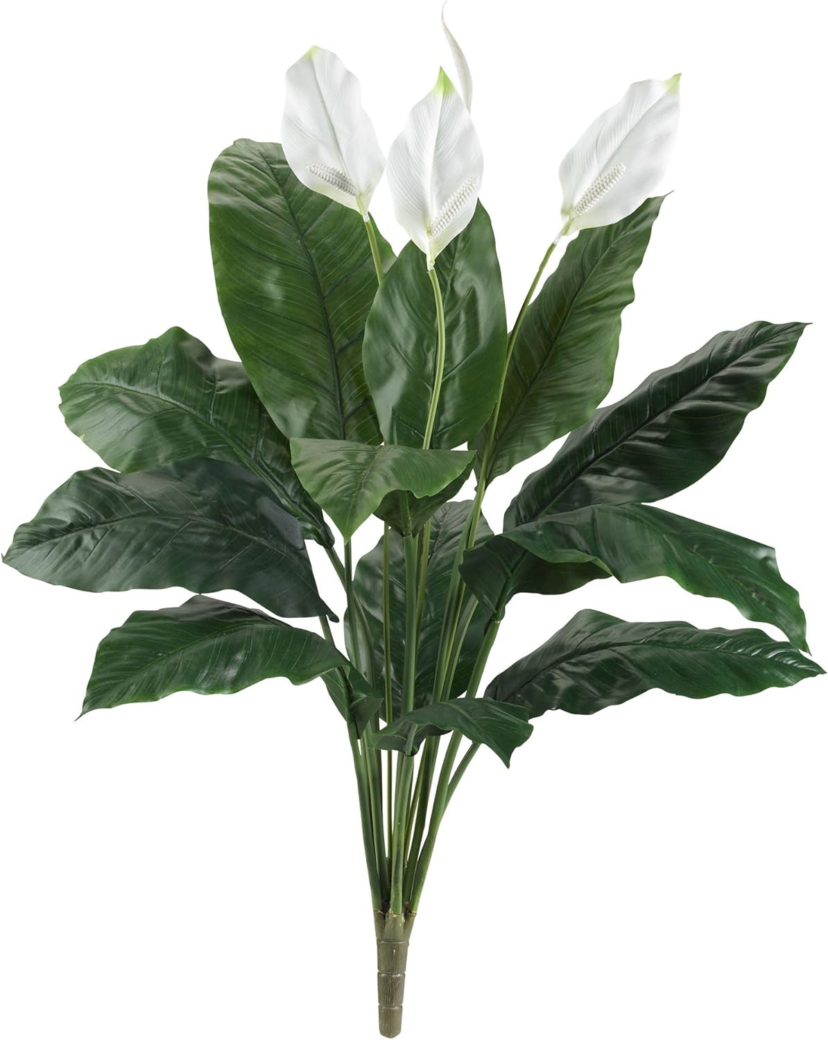 Nearly Natural 3.5’ Spathiphyllum (Set of 2) Artificial Plant White