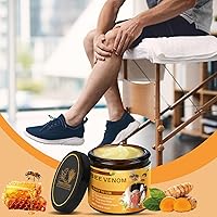 Vista 2 de Bee Venom - Crema curativa para articulaciones de cúrcuma, crema profesional de alivio para articulaciones y veneno de abeja, gel de alivio