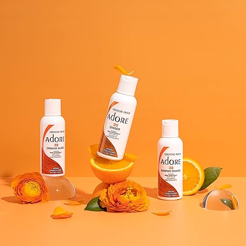 Miniatura 5 de Adore Tinte para el cabello semipermanente, vegano y libre de crueldad, 4 onzas líquidas, jengibre 030 (paquete de 1)