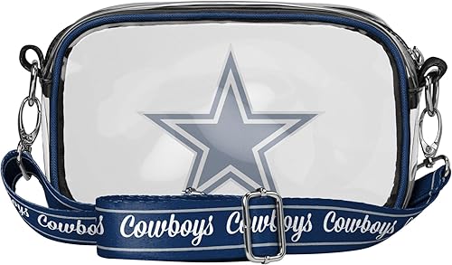Vista 65 de FOCO NFL Womens NFL Team Logo Stripe Clear Crossbody Bag