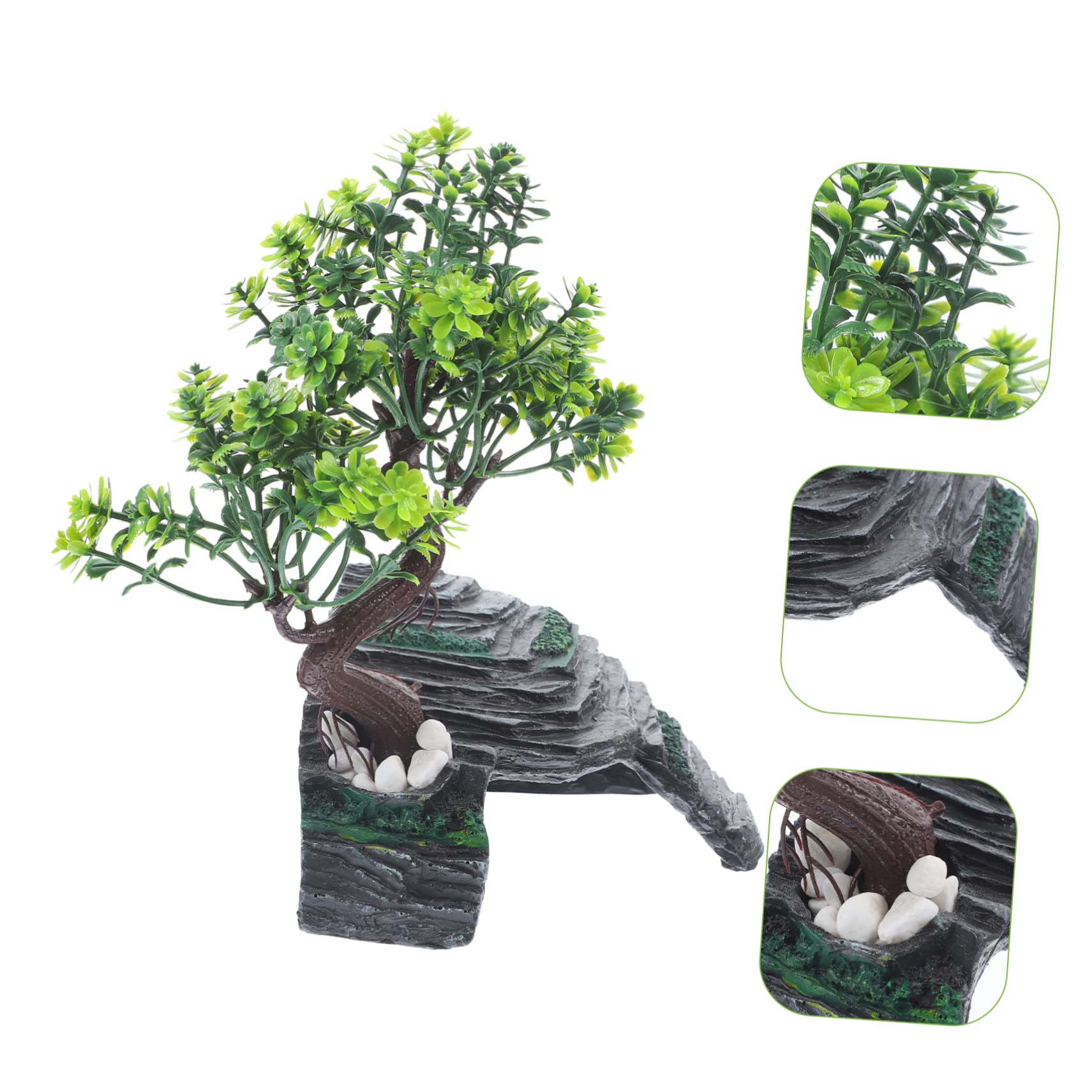 Toyvian Cachette pour Reptiles Résine Décor de Tronc pour Lézards Abri pour Terrariums