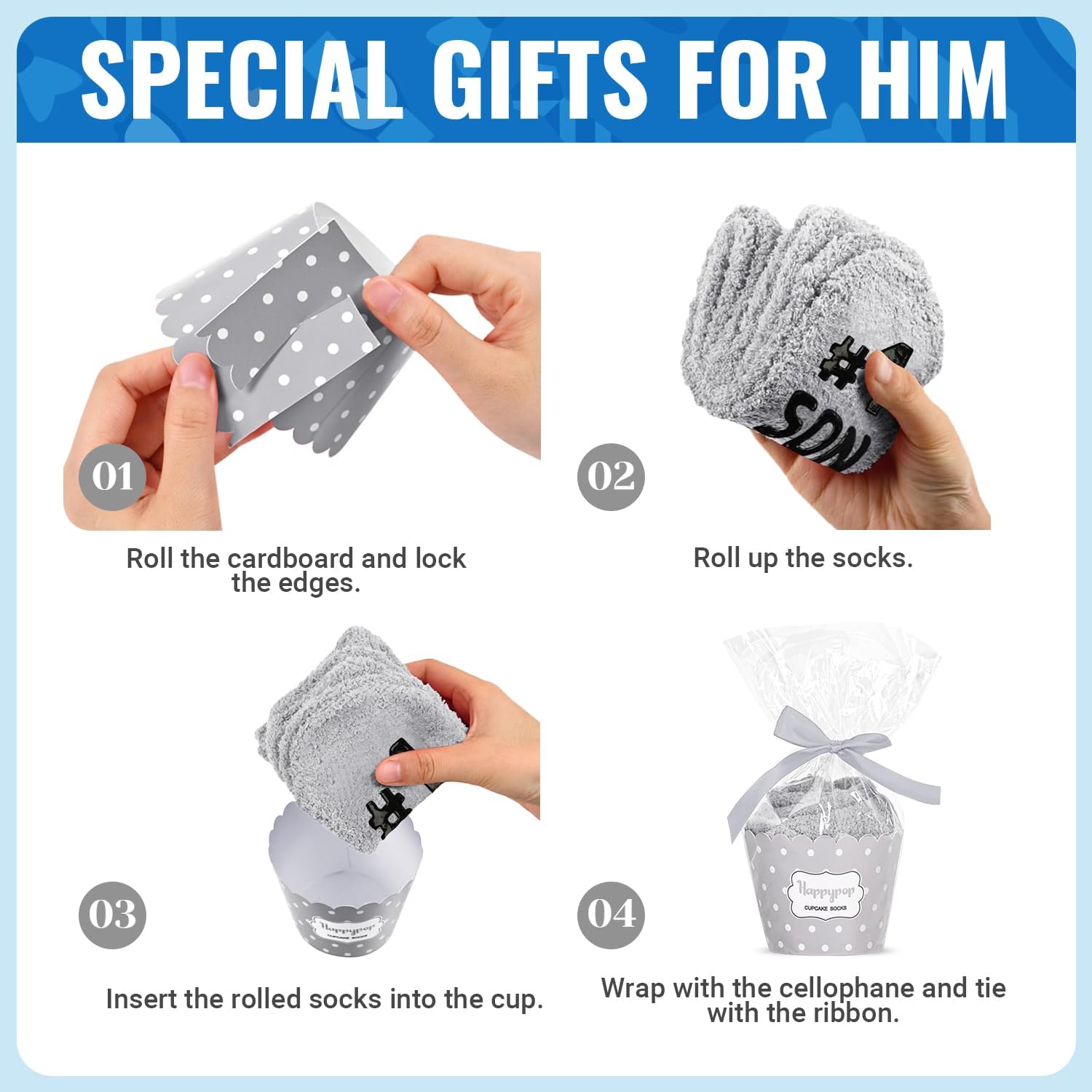 HAPPYPOP Fuzzy Socks for Him - Son Papa Grandpa Gifts, Cool Gifts for Men - Image 4