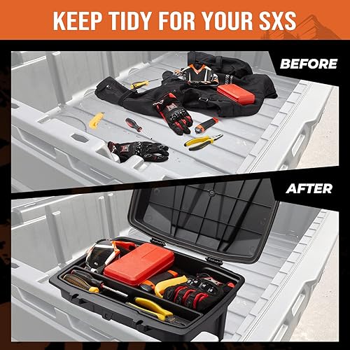 Miniatura 2 de Kemimoto Defender - Caja de almacenamiento de carga extraíble, contenedor de almacenamiento resistente con tapa, contenedor de almacenamiento, funda