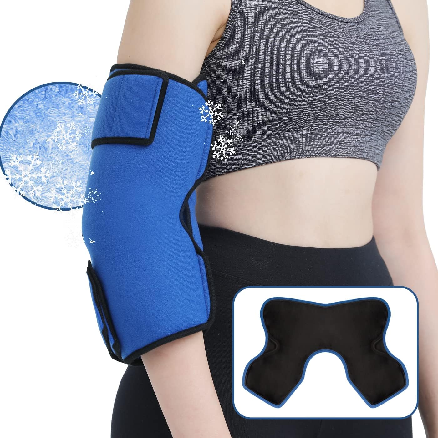Elbow Ice Pack Wrap for Elbow Pain Relief, Sports Injury