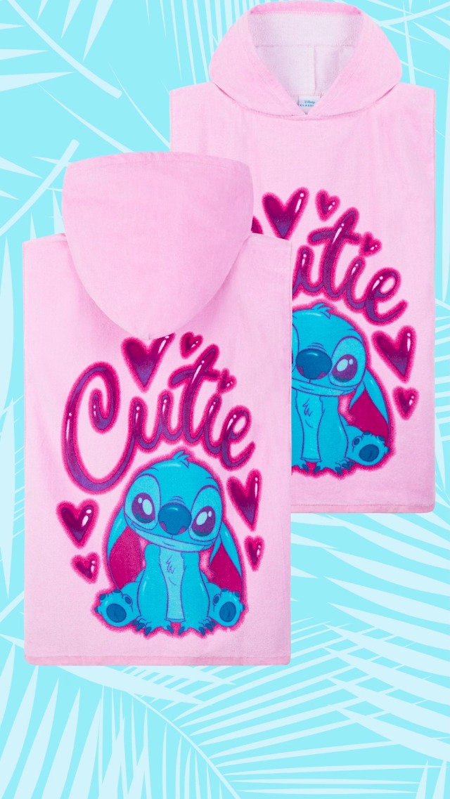 Amazon.com: Disney Stitch Bath Towel with Hood for Kids Teenagers