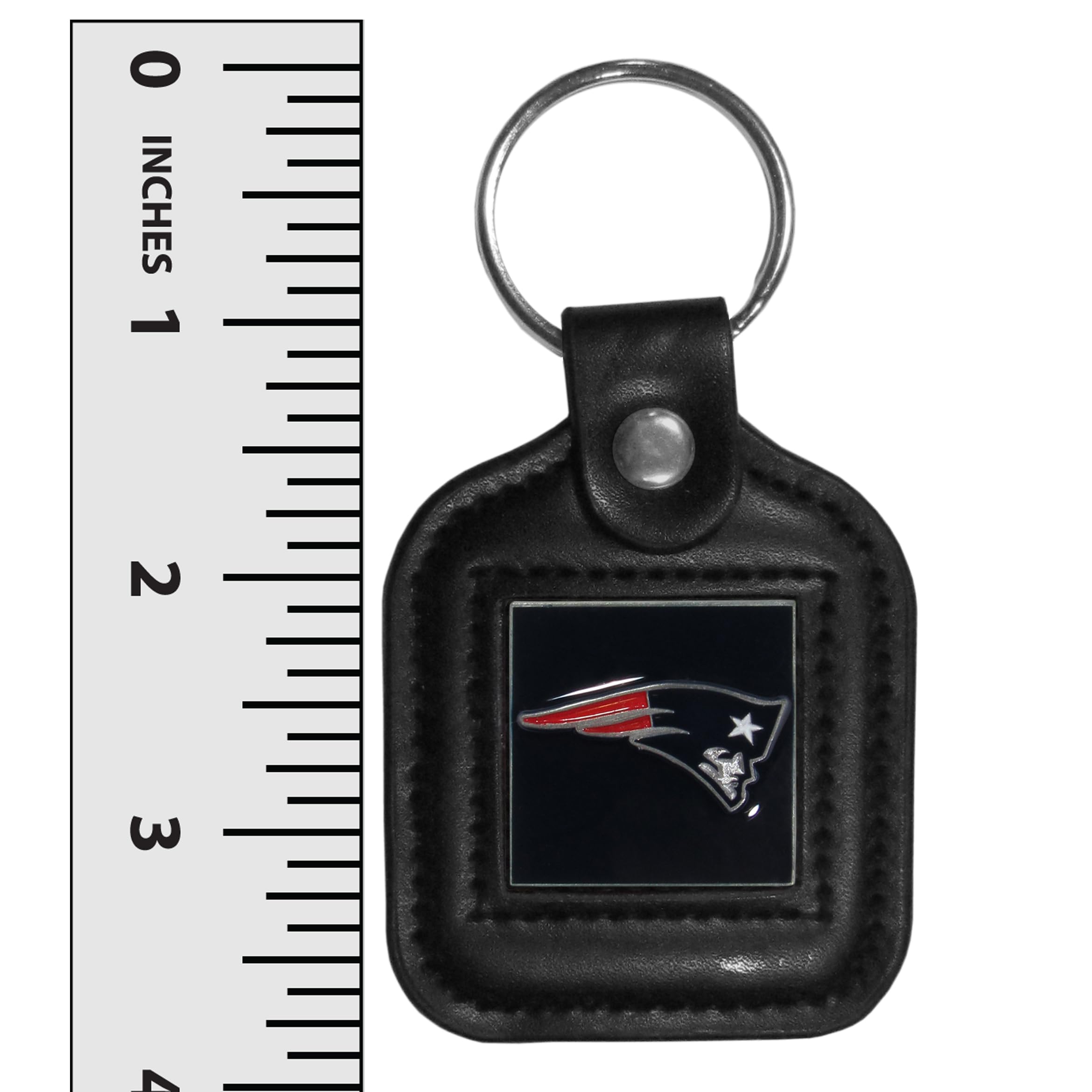Seattle Seahawks Square Leather Key Chain - Officially Licensed NFL Keyring - View #6