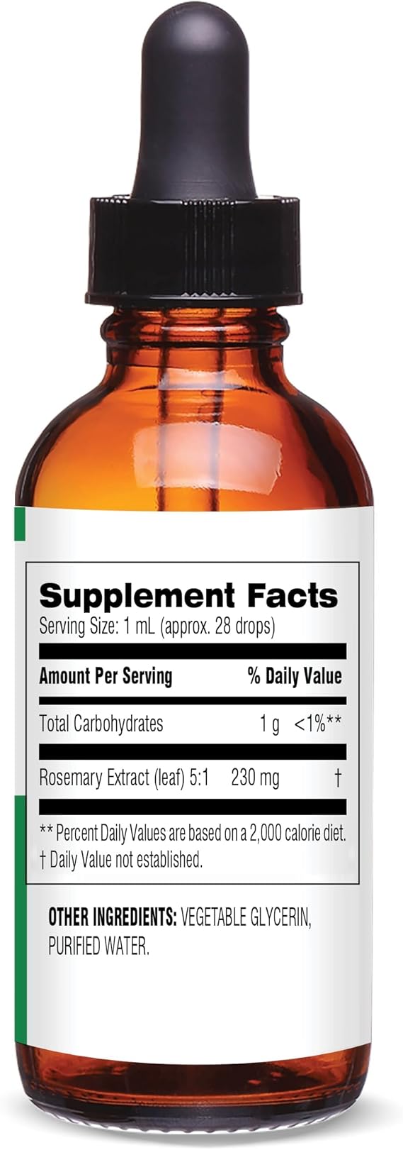 Botanic Choice Rosemary Leaf Liquid Extract Alcohol Free, Gluten Free Fast Acting Supplement Drops Easy to Use Dropper 1 Fluid Ounce