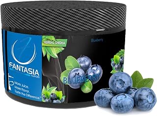 Fantasia Nicotine-Free Hookah, Hookah Shisha Flavor, 250g Can, Tobacco Free, Nicotine Free, Blueberry