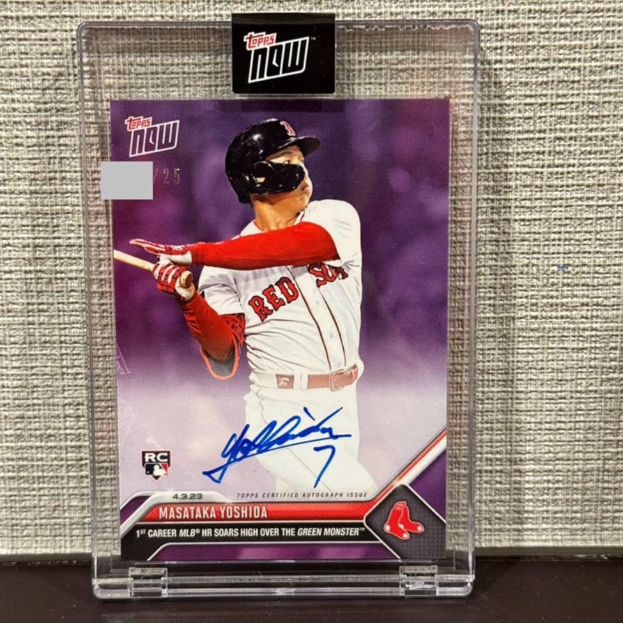 Topps Now レッドソックス 吉田正尚 直筆サインカード  世界25枚限定 Topps Now レッドソックス 吉田正尚 直筆サインカード 世界25枚