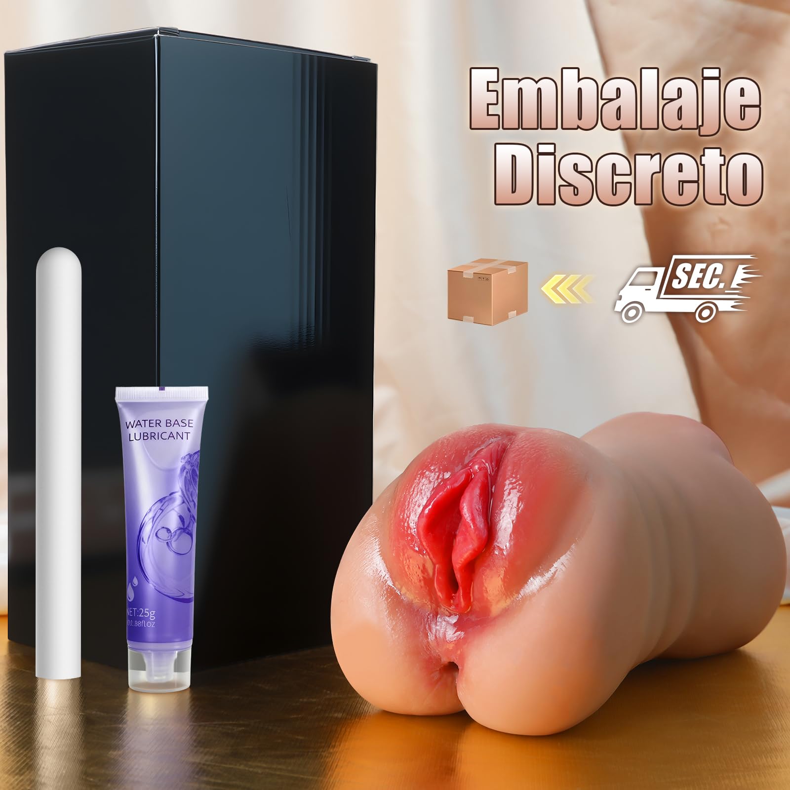 Masturbádores Masculino Real Juguetes Sexuales - Masturbador Masculino Juguete Sexuale para Hombre con con 3D Vagina y Anal, Juguetes Eróticos para Pareja Sexuales