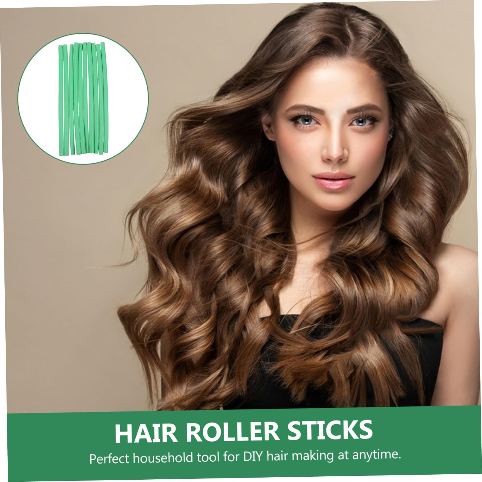 Healeved 60piezas Varillas Flexibles Para Rizar El Cabello De Rodillos Fríos Multifuncionales Para Ondas y Rizos Sin Daño Por Calor Aleatorios Para Mujeres y Niñas