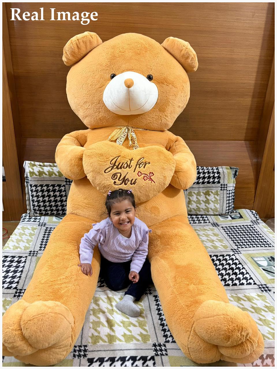 Pampam Toys Giant Teddy Bear, 8 Feet Long, Plush Stuffed Animal 3