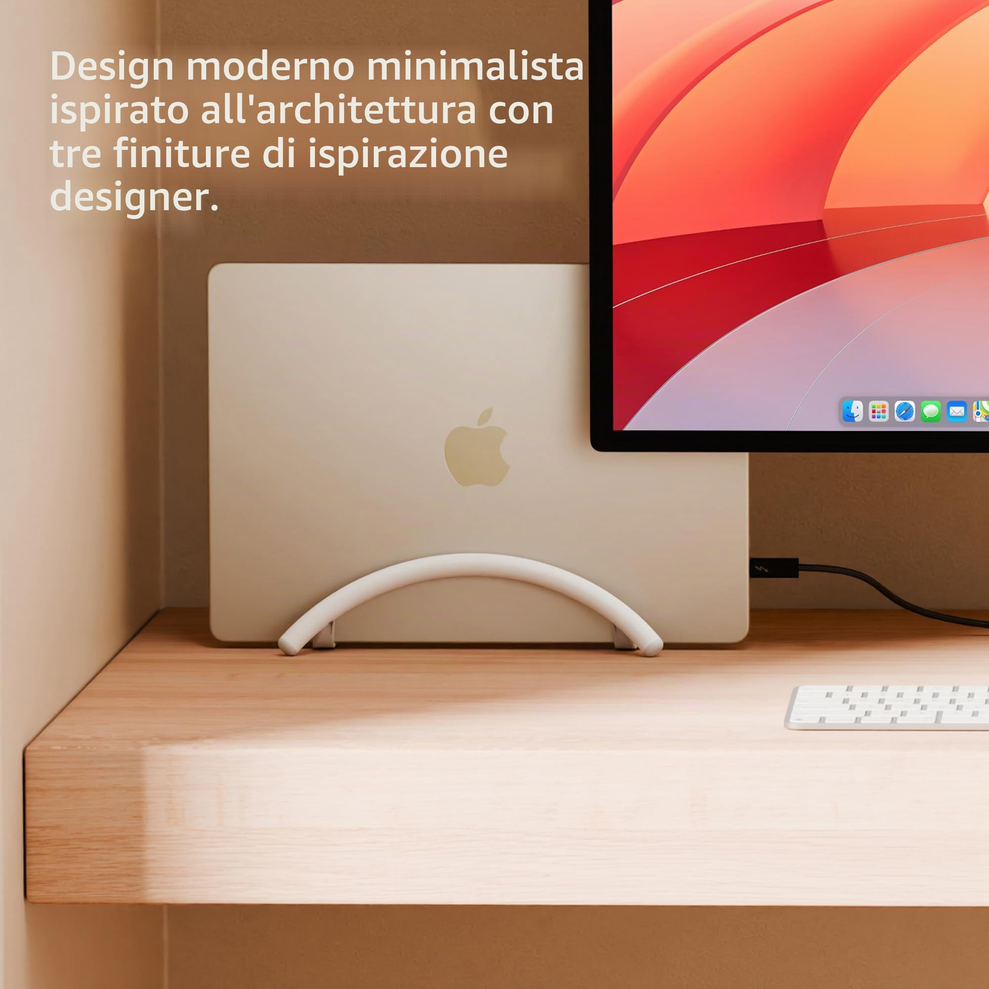 Twelve South BookArc Flex, Ständer per MacBook, Notebook, bianco