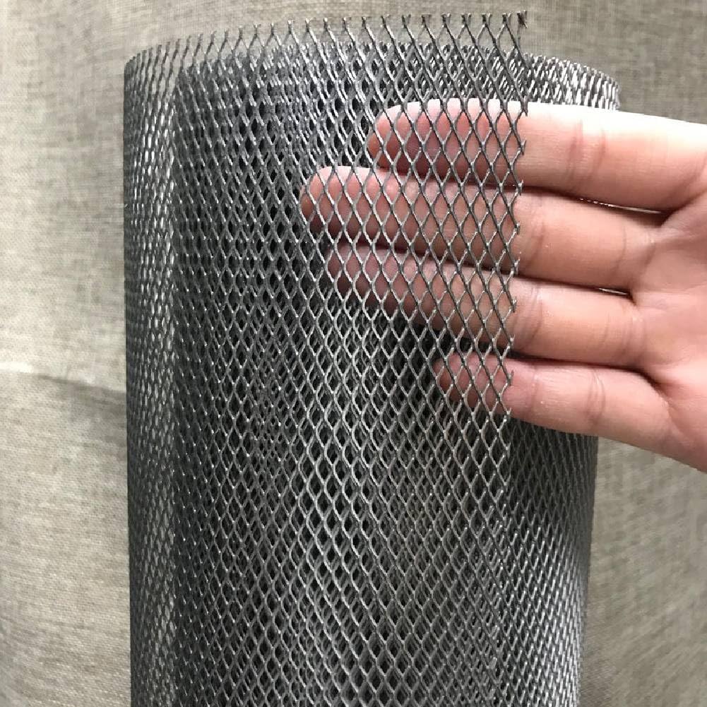 304 Stainless Steel Mesh Screen Expanded Metal Sheet Diamond Mesh for Vent Rodent Mesh Pet Screen Dryer Vent Screen Metal Mesh Sheets Metal Screen Animal cage net (Mesh8x16mm Size24"X40")