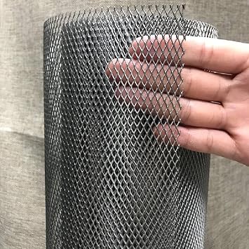 304 Stainless Steel Expanded Metal Mesh Sheet Mesh4x8mm Size16"X40", Diamond Mesh Screen for Vent, Rodent Proof Dryer Vent Cover, Pet Screen, Animal Cage Metal Netting