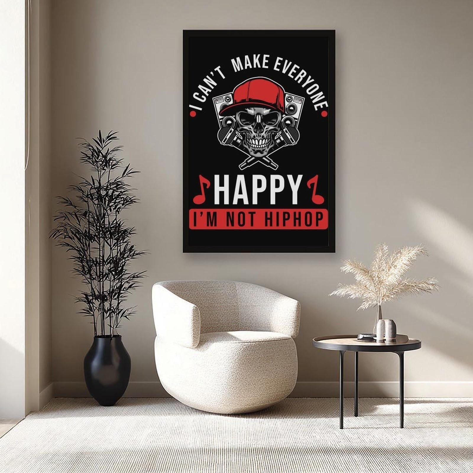 Poster retrò Old School Hip Hop 1 poster su tela decorazione artistica da parete stampa dipinti per soggiorno camera da letto decorazione cornice nera: 40,6 cm L x 61 cm W