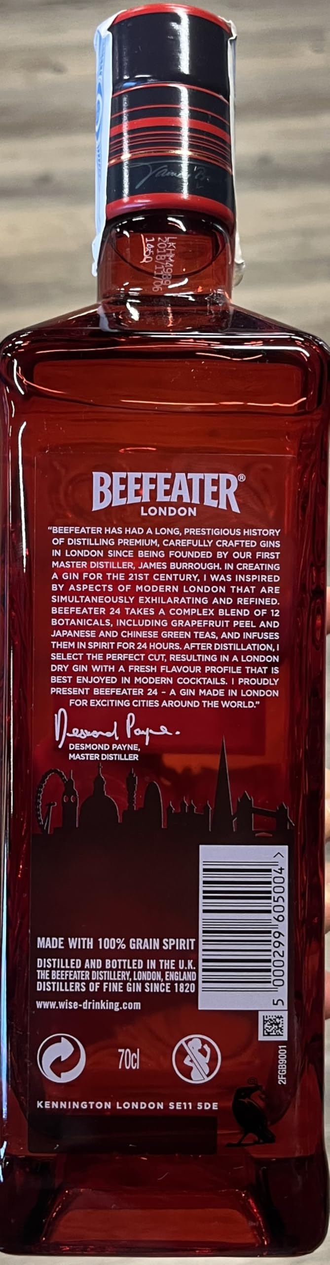 Beefeater 24 Ginebra - 700 ml