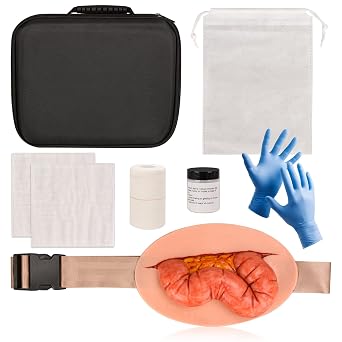 Eviscerated Intestine Simulator, Open Abdominal Wound Packing Trainer, Large Intestine Simulator for Wound Care Practice, Medical Education Tools
