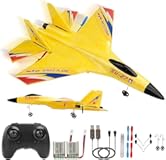 RC Plane Remote Control Glider Airplanes 2&period;4 GHZ 2 Channels&comma; Easy to Fly RC Fighter&comma; Remote Control Aircraft with Automatic Balance Gyro for Adult Kids Beginner