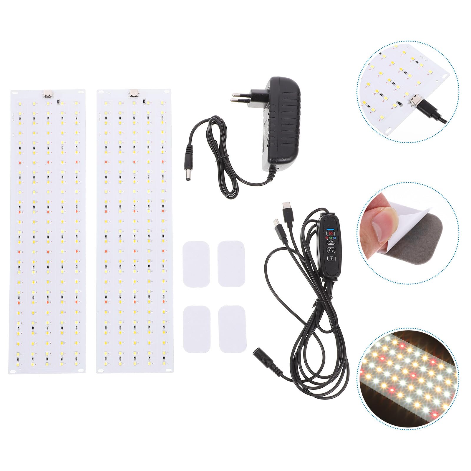 Alasum LED Pflanzenlampe mit Ständer, 270 LEDs, Aluminiumlegierung, 20w