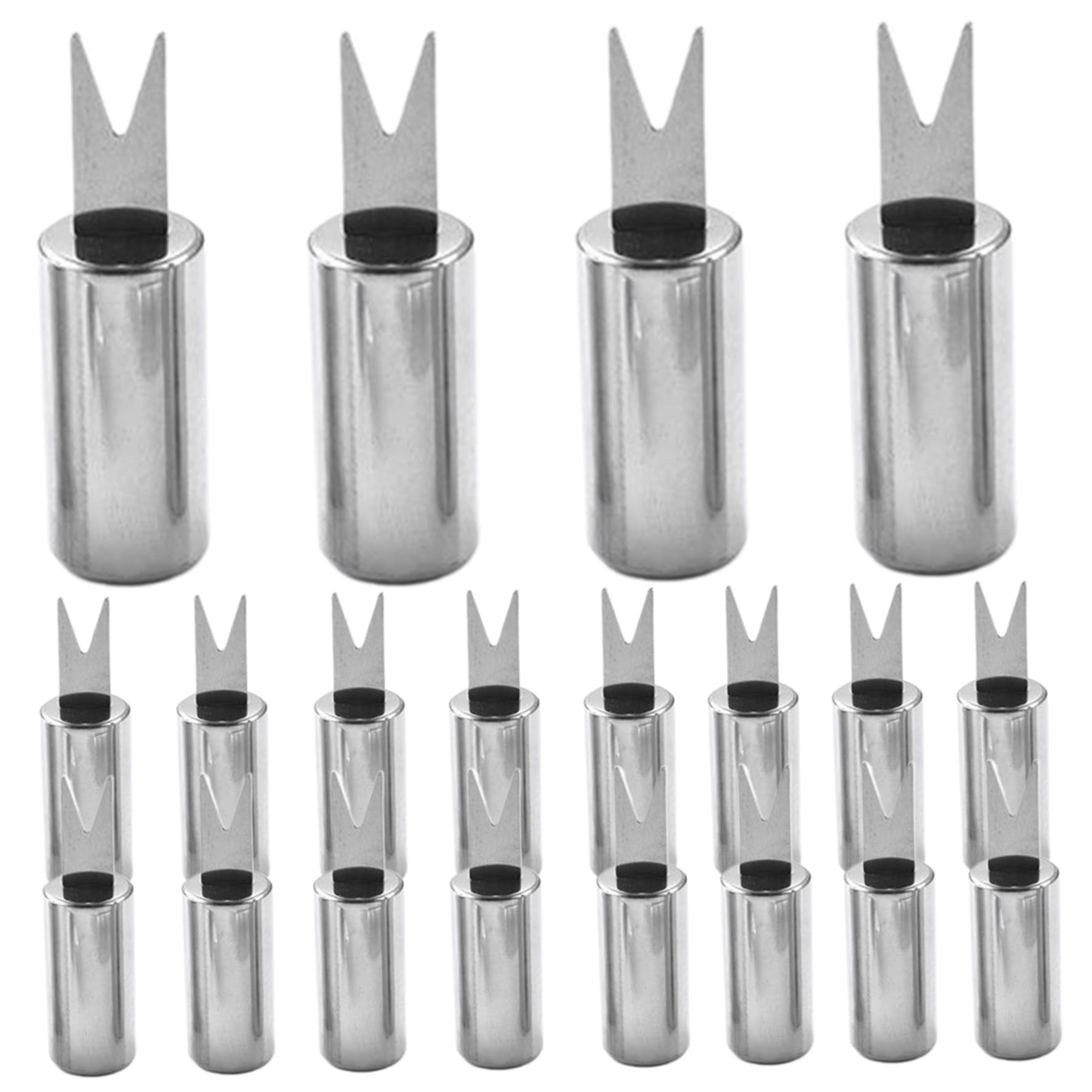 Tsawntd Corn on the Cob Skewers, 20PCS Stainless Steel Corn Cob Holders, Reusable Small Sweetcorn Holders for Food Fruit Bbq Camping Picnics Parties Sweetcorn