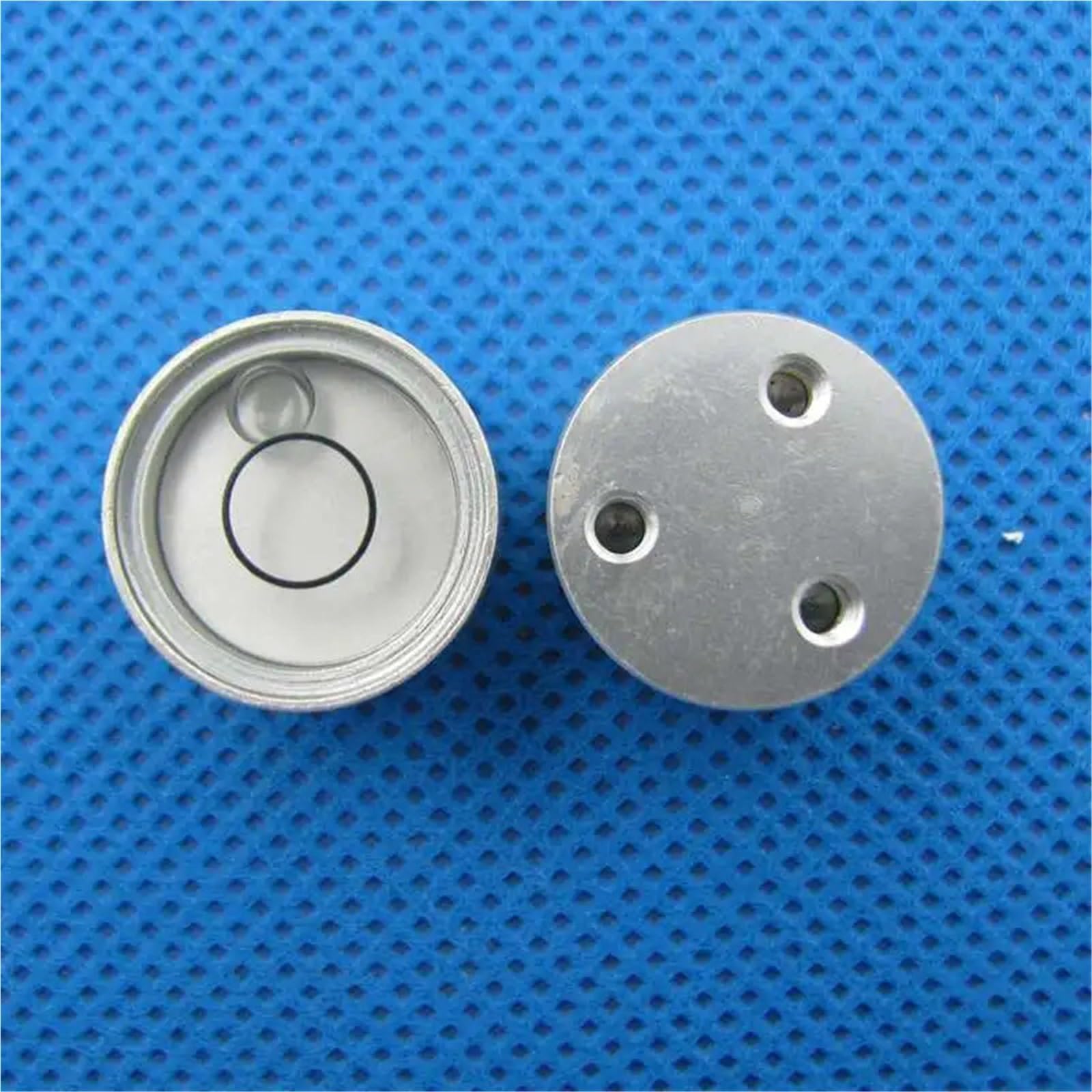 Burbuja de nivel de poste central, Mini nivel de burbuja de 19x11mm, cuenta Horizontal de Metal redonda, 5 uds.