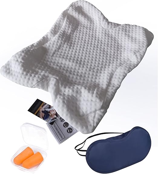 ALEVMOOM Sleeping Cuddle Arm Pillow for Couple Memory Foam Travel Arched Shaped U Pillow Providing Comfort and Support Curved
