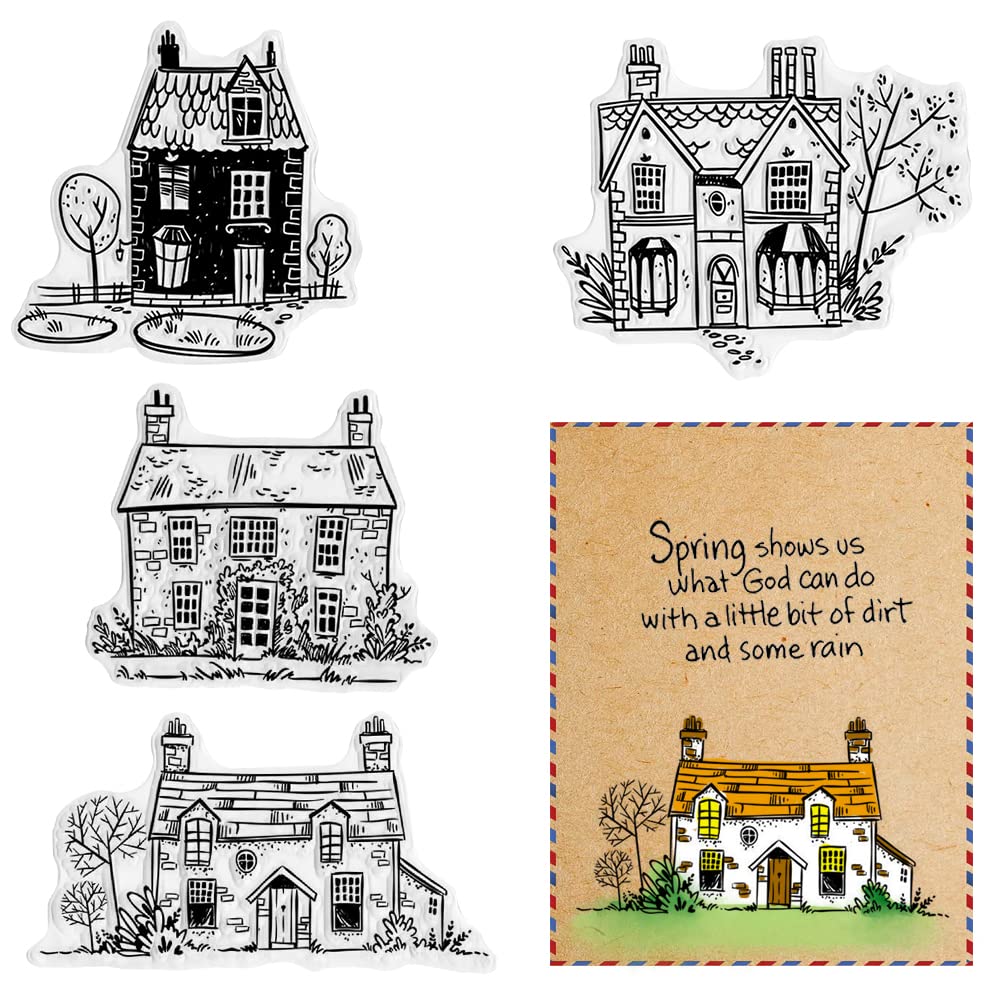 Clear House Stamps for Scrapbooking & Card Making -1